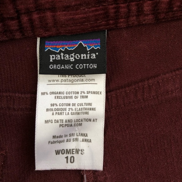Patagonia Organic Cotton Corduroy Skirt Burgandy - Picture 8 of 9